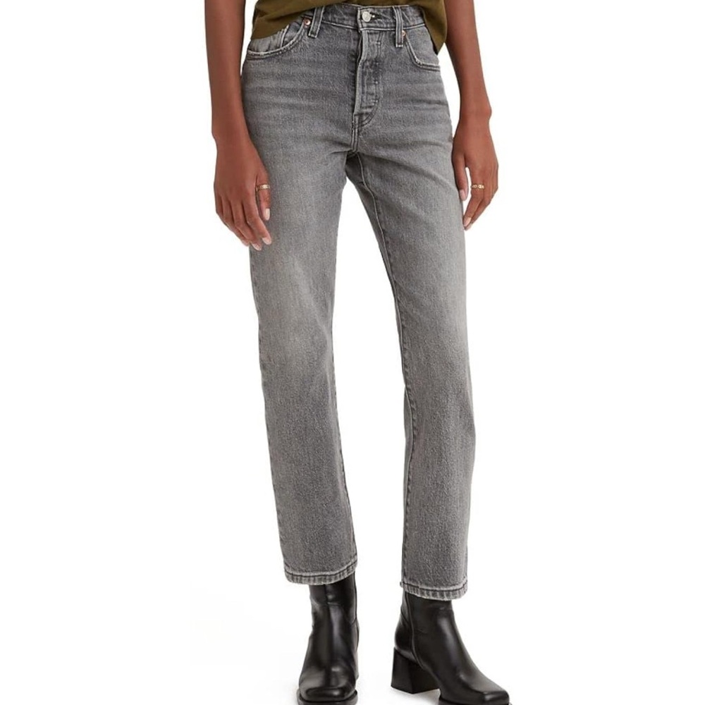 Levi's Women's Premium 501 Grey Denim
